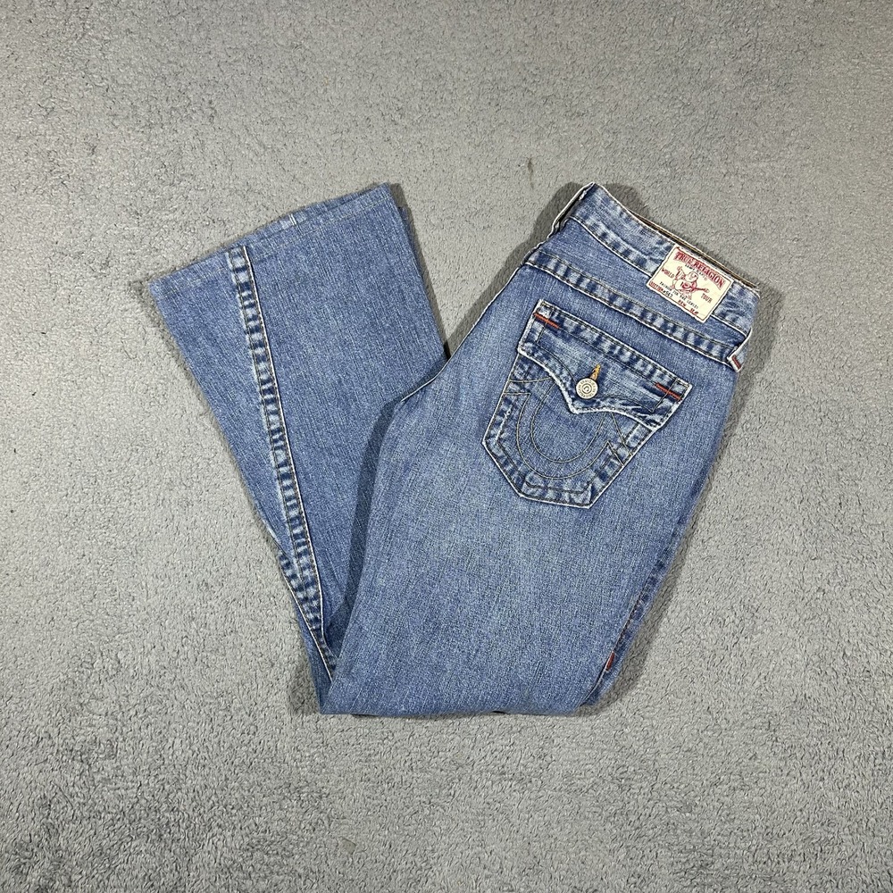 Vintage Y2K True Religion 503 Twisted Flare Jeans Women 29 USA #3879